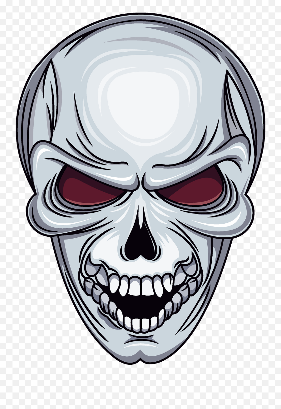 Evil Skull Clipart Free Download Transparent Png Creazilla - Supernatural Creature,Evil Smile Png