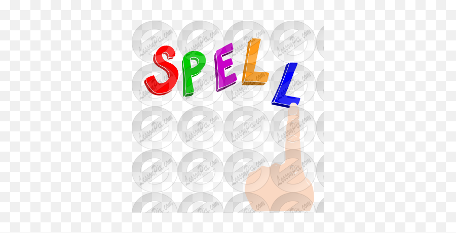 Spell Stencil For Classroom Therapy Use - Great Spell Clipart Sign Language Png,Spell Png