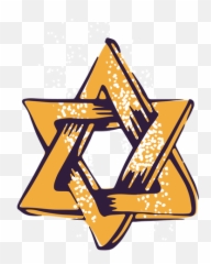 David Star Jewish Symbol Illustration - Transparent PNG Jewish Symbol