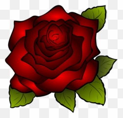 Plant Flower China Rose Png Clipart - Red Outline