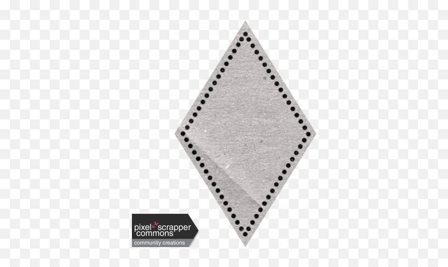 Paper Diamond 01 Graphic - Horizontal Png,Dotted Border Png