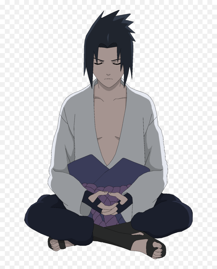 Healthy Recipes Naruto Meditation - Kakashi Sitting Png,Sasuke Uchiha Transparent