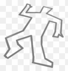Free Murder Outline Cliparts Download - Transparent Crime Scene Body Outline Clipart Png,Chalk Outline Png