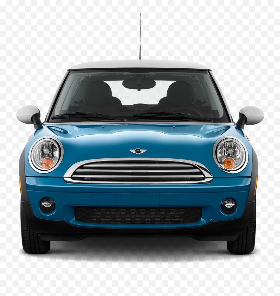 Blue Mini Cooper Png Transparent Image Arts - Mini Cooper Front View,Car Front View Png