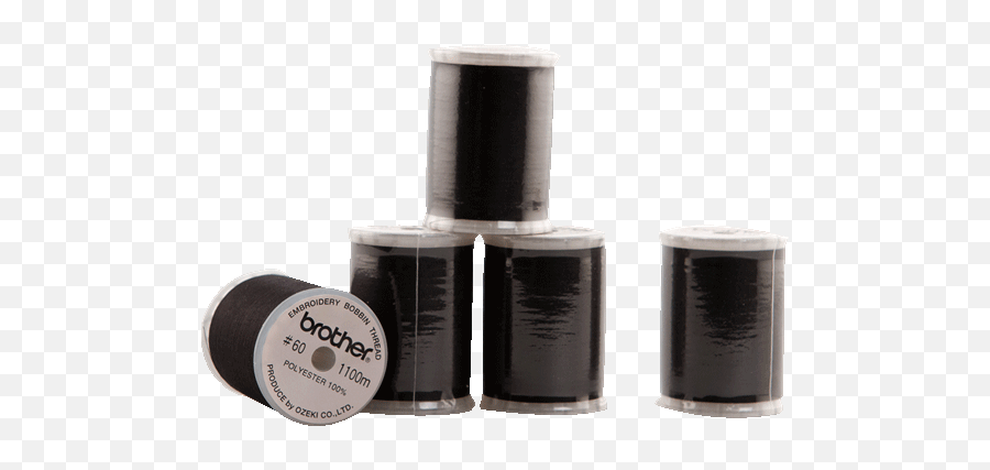 Embroidery Bobbin Thread - Black 60 Weight U2013 5 Spools Cylinder Png,Icon Variant Weight