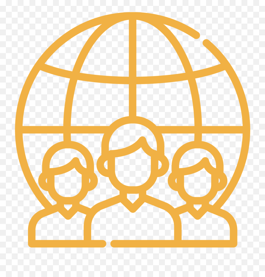 Global Icon Clipart - Community Icon Orange Png,Global Icon