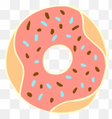 Doughnut Clipart Coffee - Donut Clipart Transparent Background Png,Doughnut Png