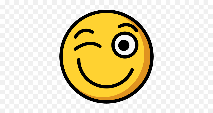 Smile Wink Icon Smileys - Wide Grin Png,Happy Smiley Icon
