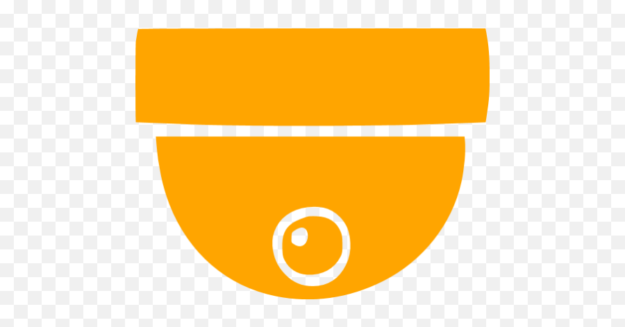 Orange Security Camera 5 Icon - Free Orange Security Camera Red Cctv Camera Icon Png,Surveillance Camera Icon Vector