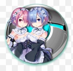 Re Zero Anime Chrome Icon By Suzuya113 Deviantart - Ram Y Rem Png