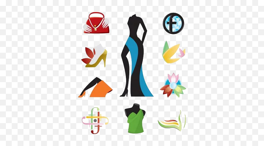 Logo Fashion Clothing - Vector Ladies Bag High Heels Png Vector Fashion Design Logo,Fashion Icon Vector Free Download
