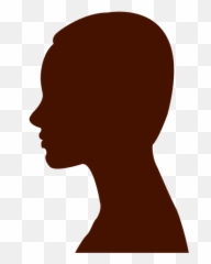 Woman Profile Silhouette Short Hair - png