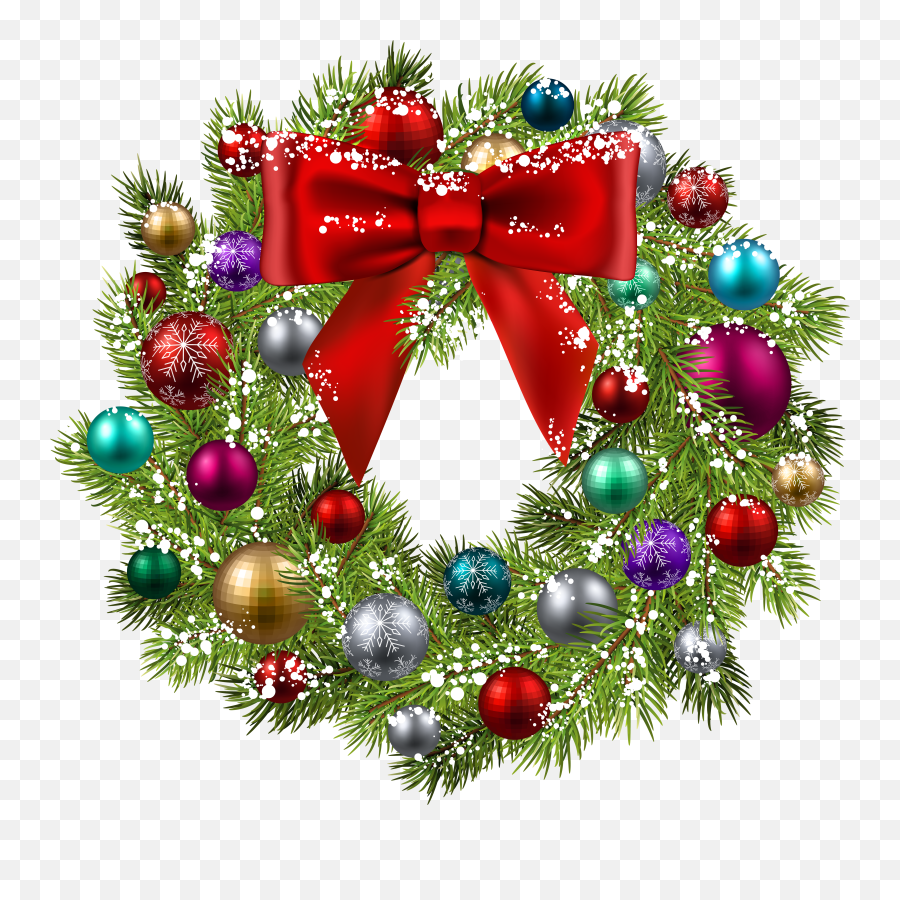 Free Clipart Christmas Wreath Images Png Reef