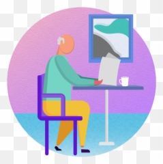 Related For Sick Clipart Man - Sitting Png Download Clip Art,Sitting Man Png