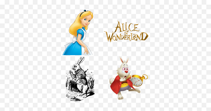 Alice In Wonderland Transparent Png - White Rabbit Alice In Wonderland,Alice In Wonderland Png