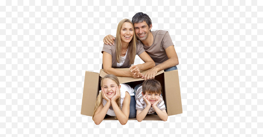 Download Hd Slide Residential Moving - Happy Family House Png,Moving Png