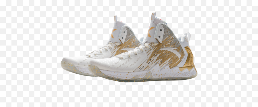 Download Hd Klay Thompson Shoes Gold - Anta Kt2 The Chase Png,Klay Thompson Png