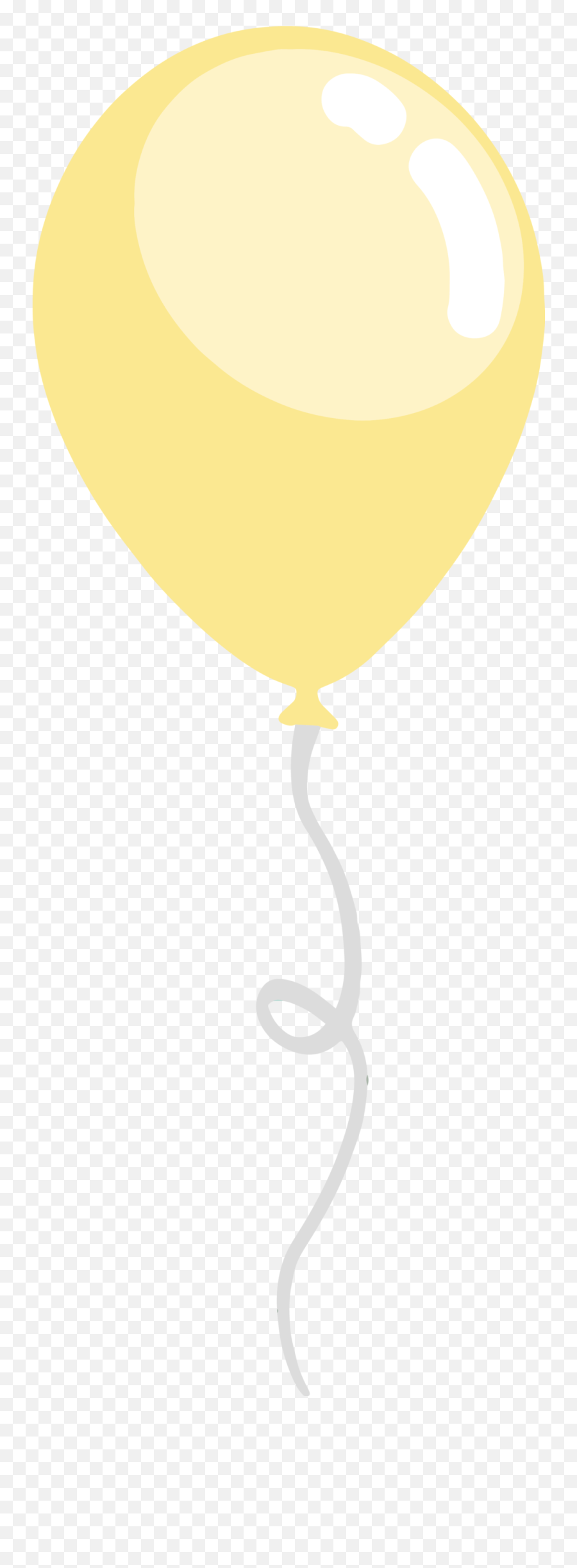Yellow Balloon Png Transparent - Pastel Yellow Balloon Png,Yellow Balloon Png