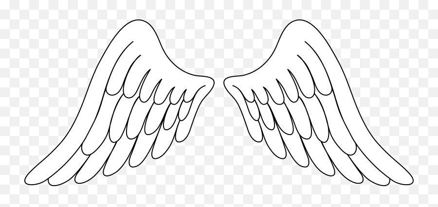 Angel Wings Free Wing Clip Art Vector For - Drawing Easy Angel Wings Png,Wing Png