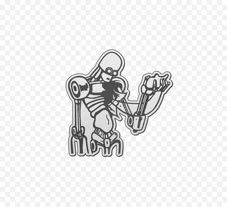 Download Hd Robot Hand Pin Pack - Silverstein Robot Png,Robot Hand Png