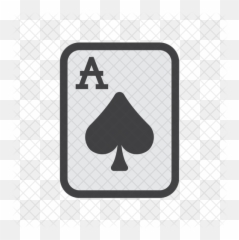 Ace Of Spades Card Icon - Sign png