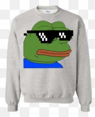 Download Pepe Thug Life Glasses Sweatshirt - Hold The Door Peaky Blinders T Shirt Png,Thug Life Glasses Transparent Background