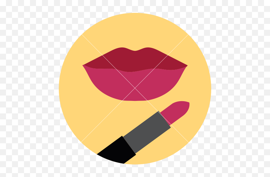 Health And Beauty Lipstick Lips U2013 Premiumjoypl - Circle Png,Lipstick Emoji Png