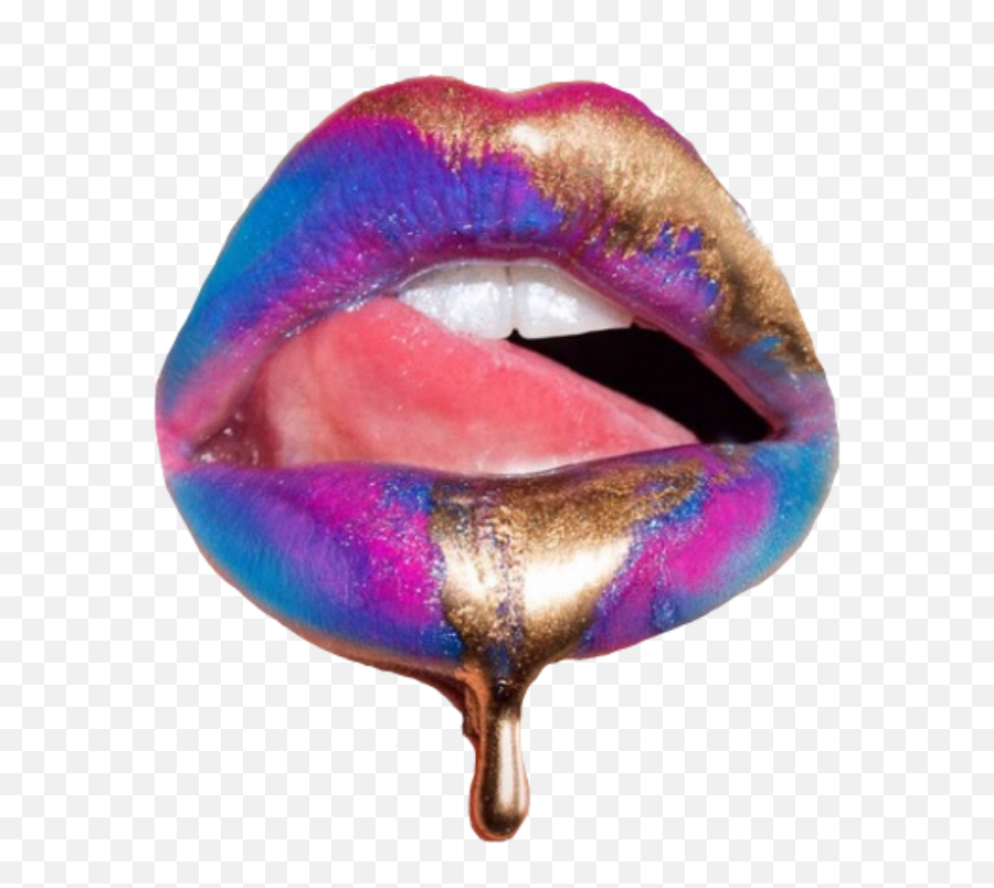 Drip Lip Png Picture 588262 - Jason Derulo Feat Nicki Minaj Ty Dolla Sign Swalla,Gold Lips Png