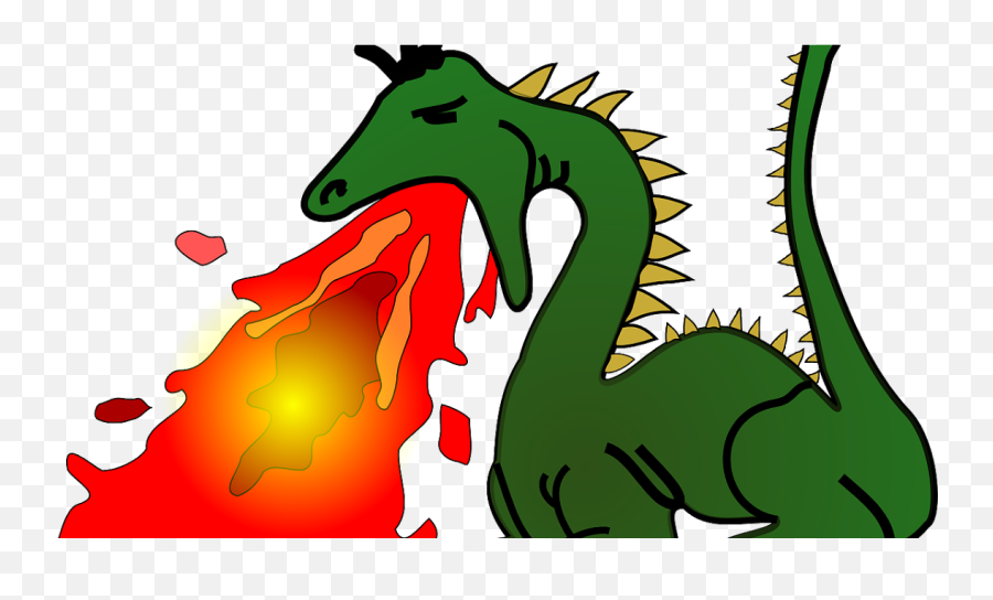 Dragon Breathing Fire Clipart - Png Download Full Size Dragon Breathing Fire Clipart Png,Fire Clipart Png