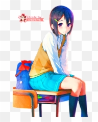 Anime Girl Render By Chibiaka96 - Cute Anime School Girl Anime Girl School Render Png,Anime Girls Png