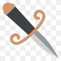 Dagger Emoji Clipart - png
