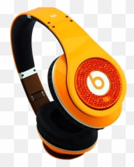 Headphones Beats By Dre Studio Ruby - Orange Png