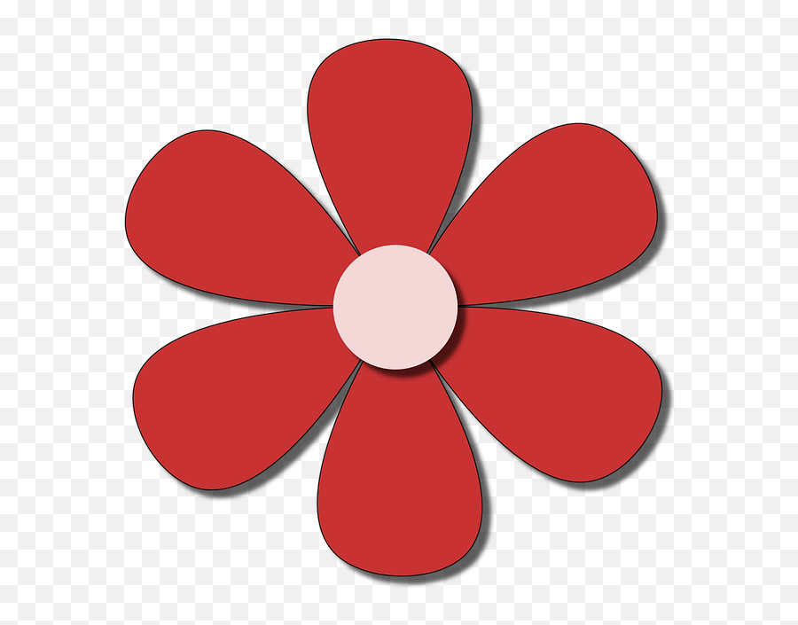Flower Red Spring - Free Image On Pixabay Small Flower Clipart Black And White Png,Paper Flower Png
