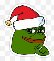 Pin Em Pepe Stickers - Thinking png