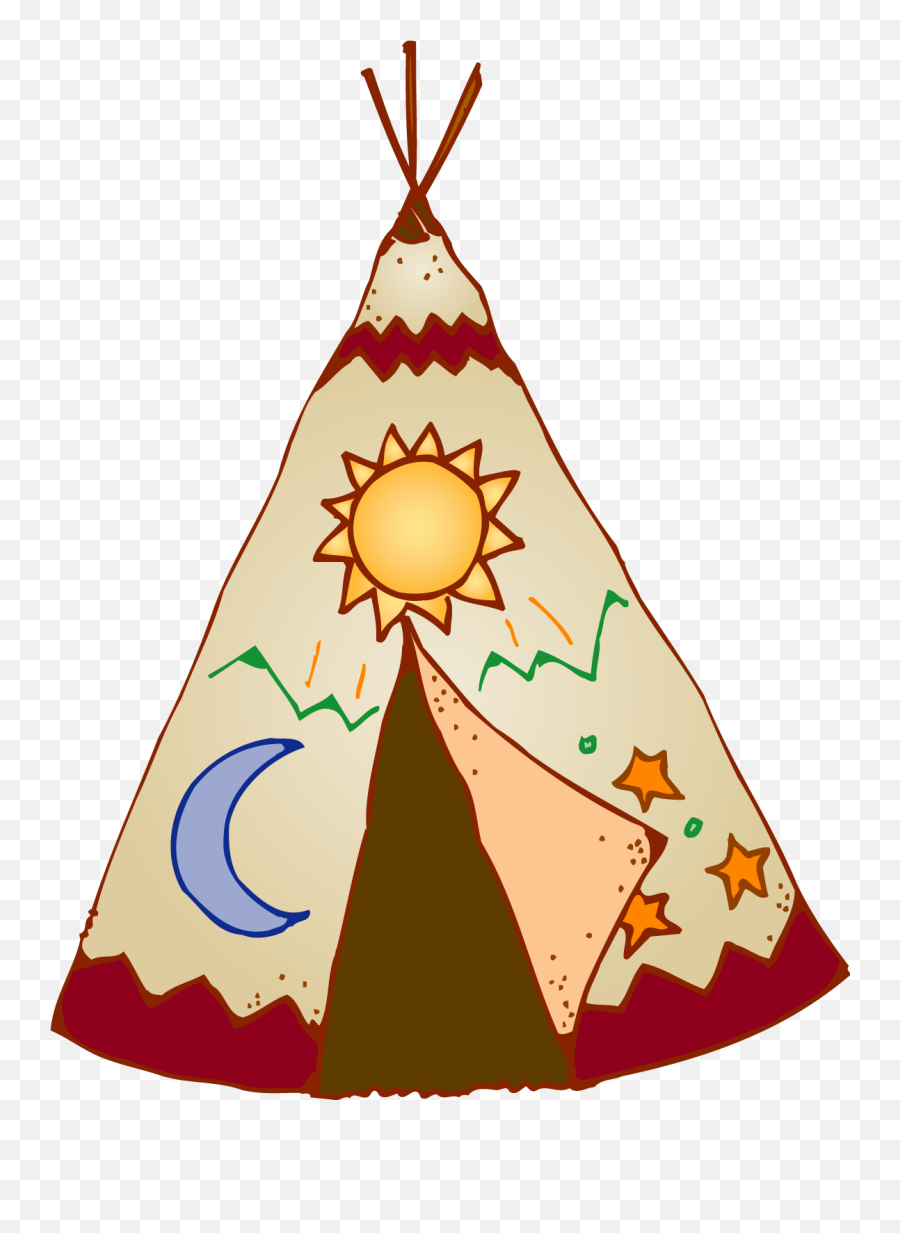 Native American Teepee Clipart - Native American Teepee Clipart Png,Teepee Png