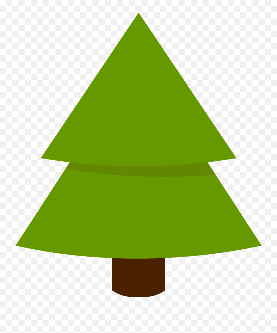Fir Tree Christmas - Clipart Triangle Tree Png,Christmas Tree Icon Png