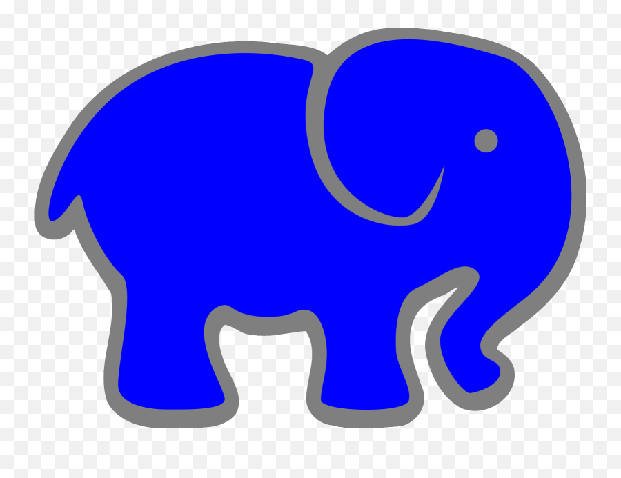 Blue Elephant Clip Art - Clip Art Png,Elephant Clipart Png