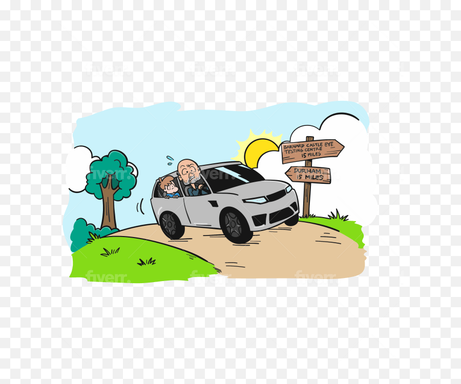 Draw Cute Simple And Funny Cartoon By Ayasuarjaya - Car Png,Cute Cartoon Png