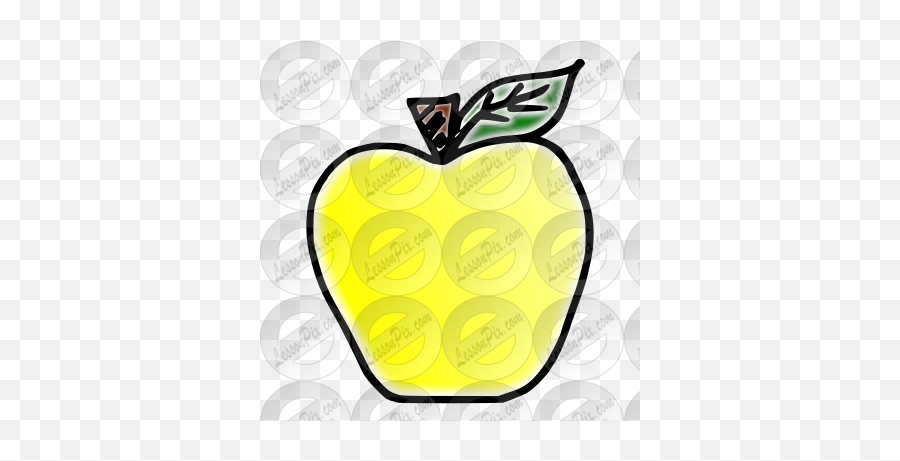 Yellow Apple Picture For Classroom Therapy Use - Great Fresh Png,Apple Logo Clipart