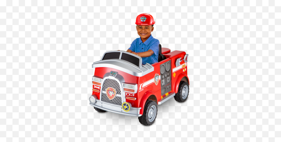 Paw Patrol Marshall Fire Truck Ride - On Cars For Kids Kid Walmart Paw Patrol Toys Png,Firetruck Png