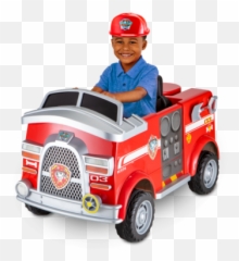 Paw Patrol Marshall Fire Truck Ride - On Cars For Kids Kid Walmart Paw Patrol Toys Png,Firetruck Png