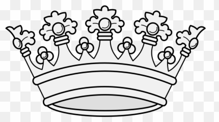 Crown - Traceable Heraldic Art Decorative png