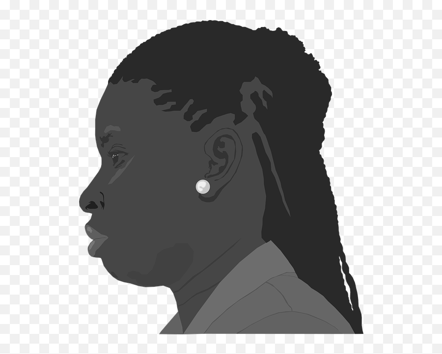 African Black Woman - Hair Design Png,African Png