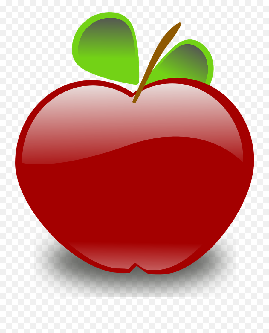 Red Apple Fruit Leaves Food Png Image - Apple Clip Art,Apples Transparent Background