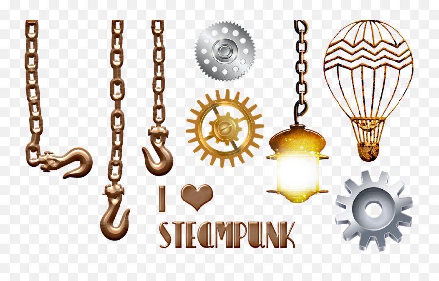 Steampunk Gears Hot Air Balloon - Png Steampunk,Steampunk Gears Png