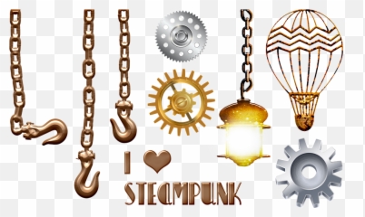 Steampunk Gears Hot Air Balloon - Png Steampunk,Steampunk Gears Png