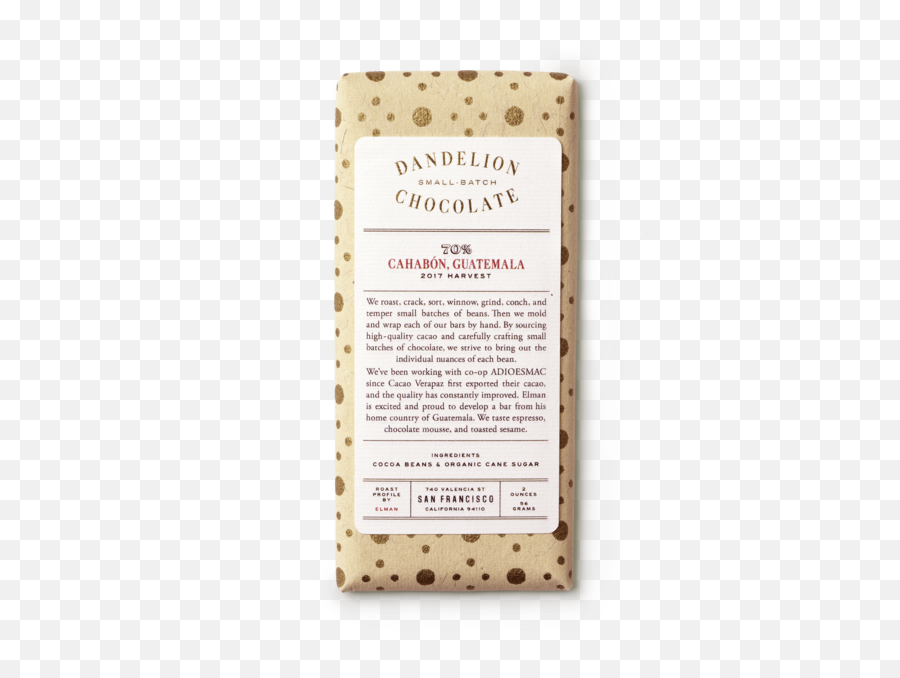 Cahabón Guatemala 70 2017 Harvest Single - Origin Chocolate Bar Batch 2 Dot Png,Guatemala Png