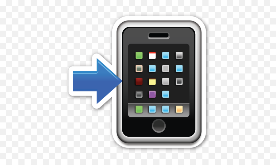 Pin En Emoticons - Emoji Mobile Phone Png,Phone Emoji Png