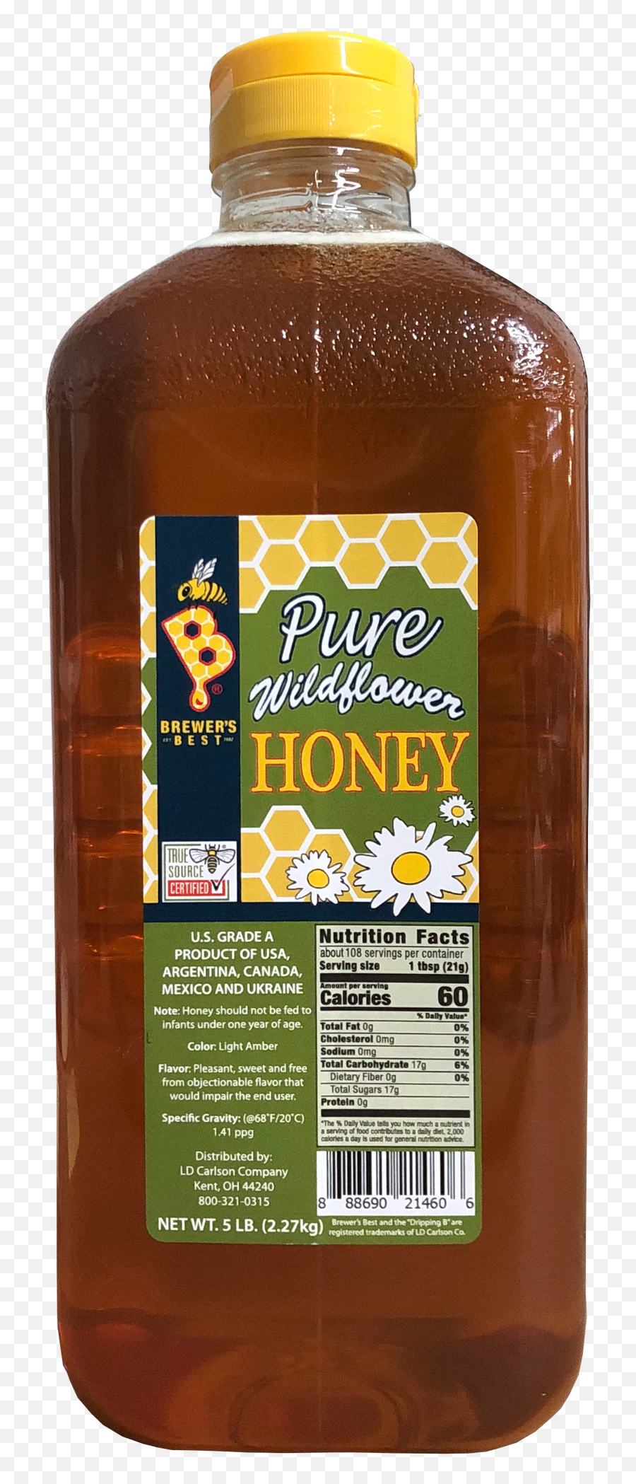 Breweru0027s Best Wildflower Honey 5 Lb - Fruit Syrup Png,Honey Dripping Png