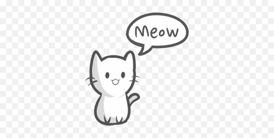 Transparent Cat Gifs - Cute Easy Cat Drawing Png,Transparent Cat